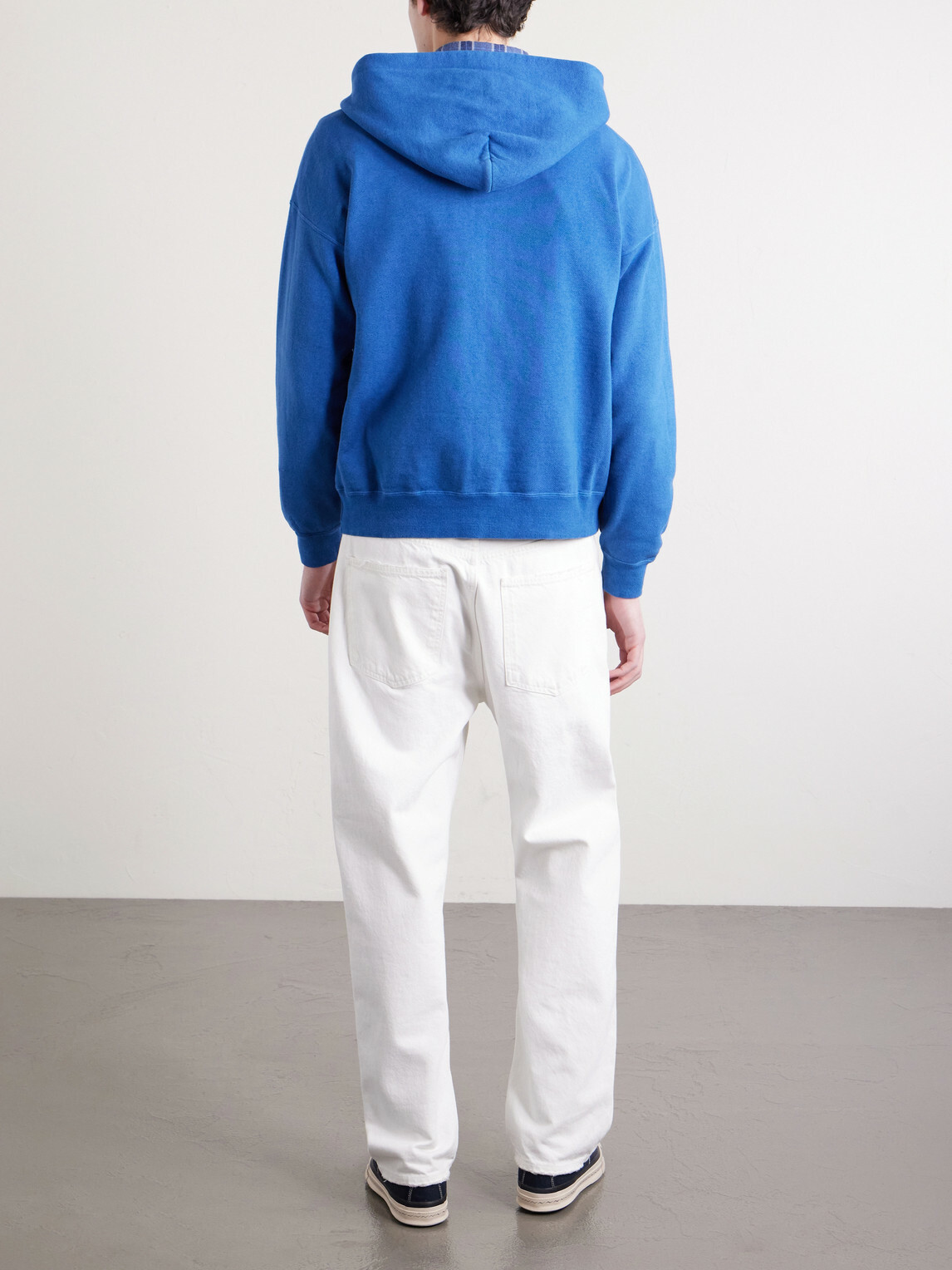 Visvim - Jumbo Cotton-Jersey Zip-Up Hoodie - Blue
