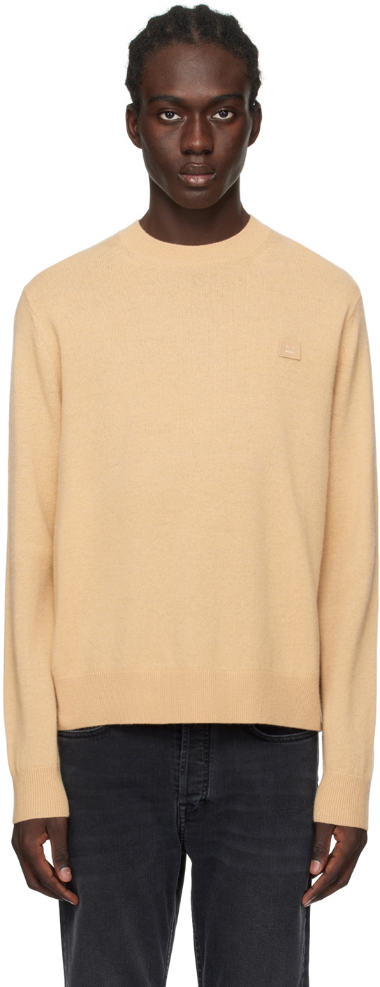 Acne Studios Beige Crewneck Sweater Acne Studios