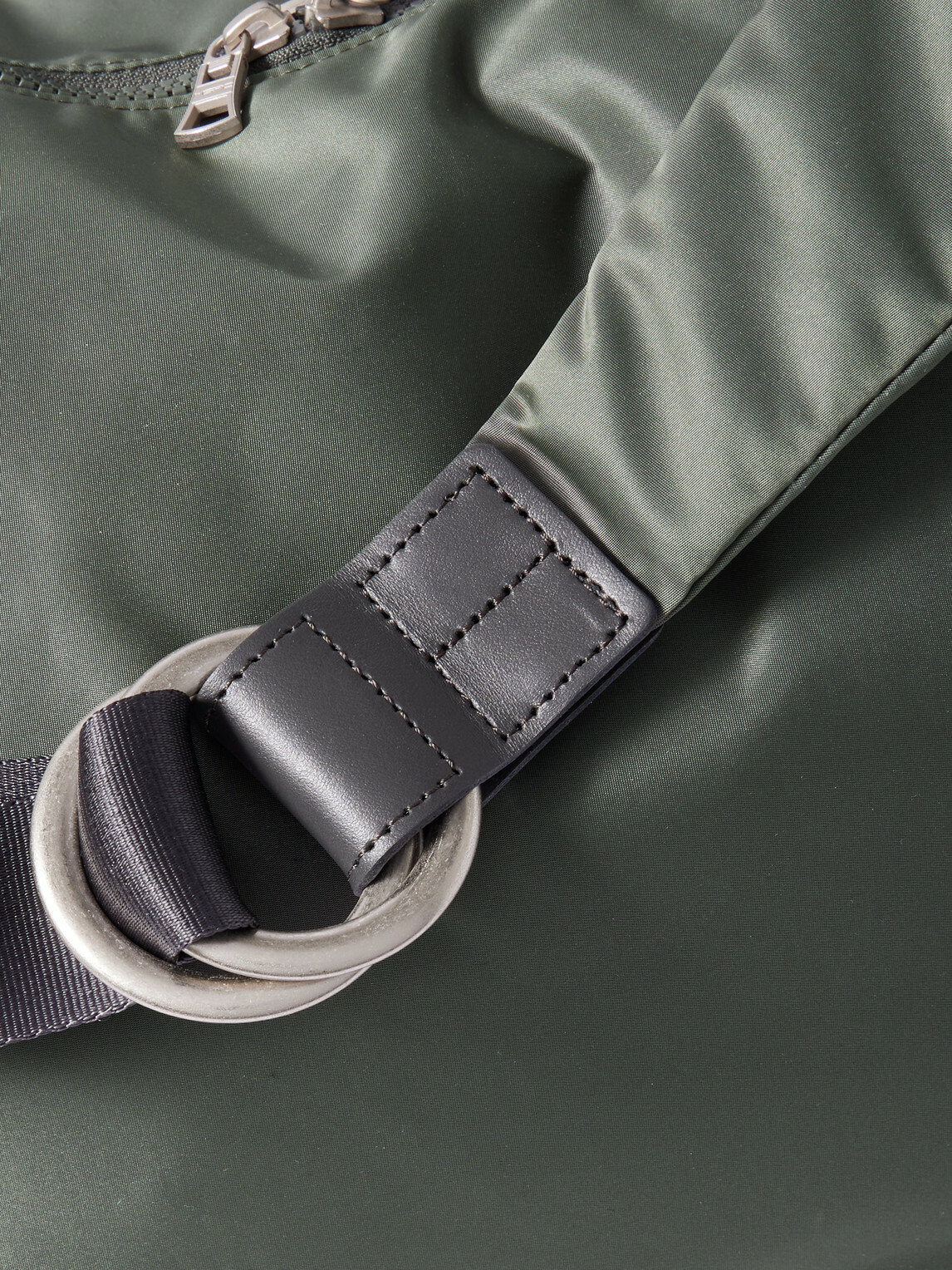 Master-Piece - Ark Leather-Trimmed Nylon Shoulder Bag