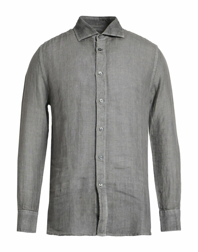 Photo: 120% Lino Mens Shirt Charcoal