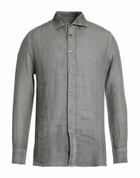 120% Lino Mens Shirt Charcoal