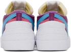 Nike Purple Sacai & KAWS Edition Blazer Low Sneakers