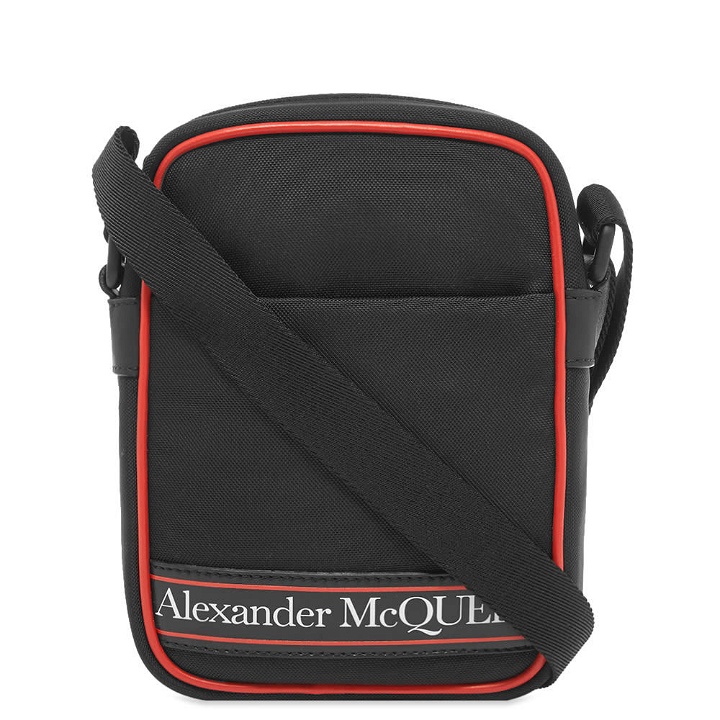 Photo: Alexander McQueen Tape Logo Mini Messenger Bag