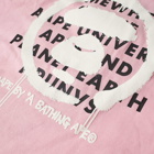 AAPE Men's Long Sleeve Spray T-Shirt in Pink