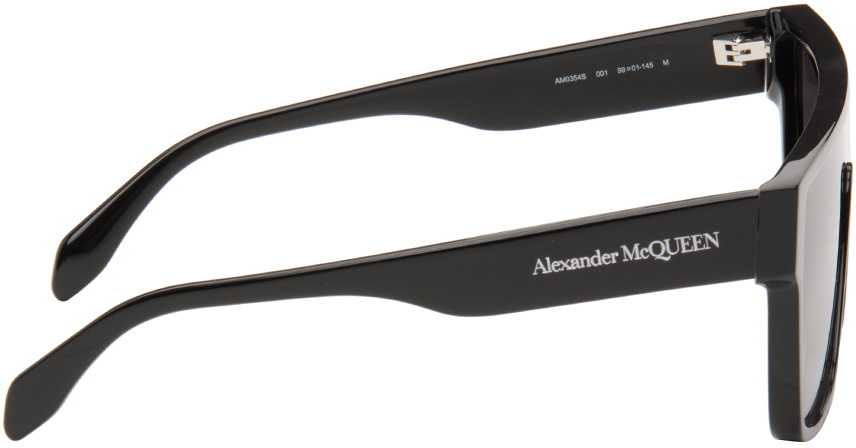 Alexander McQueen Black Shield Sunglasses Alexander McQueen