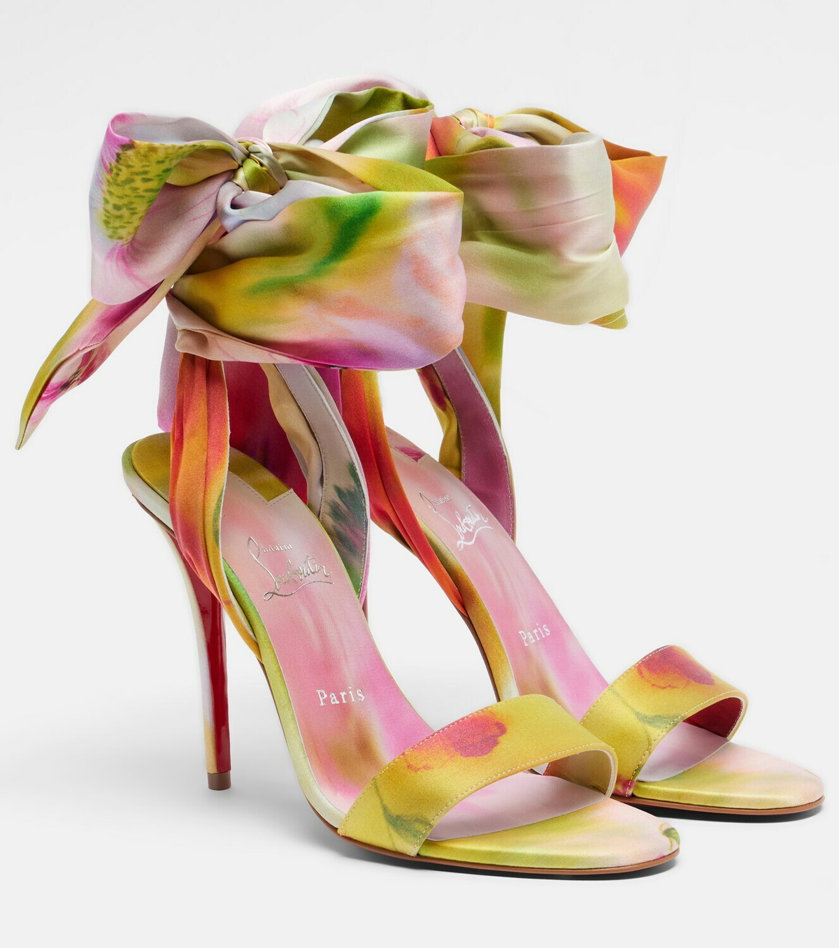 Christian Louboutin Miss Z Sandal Du Désert satin sandals