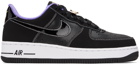 Nike Black & Purple Air Force 1 '07 LV8 Low Sneakers