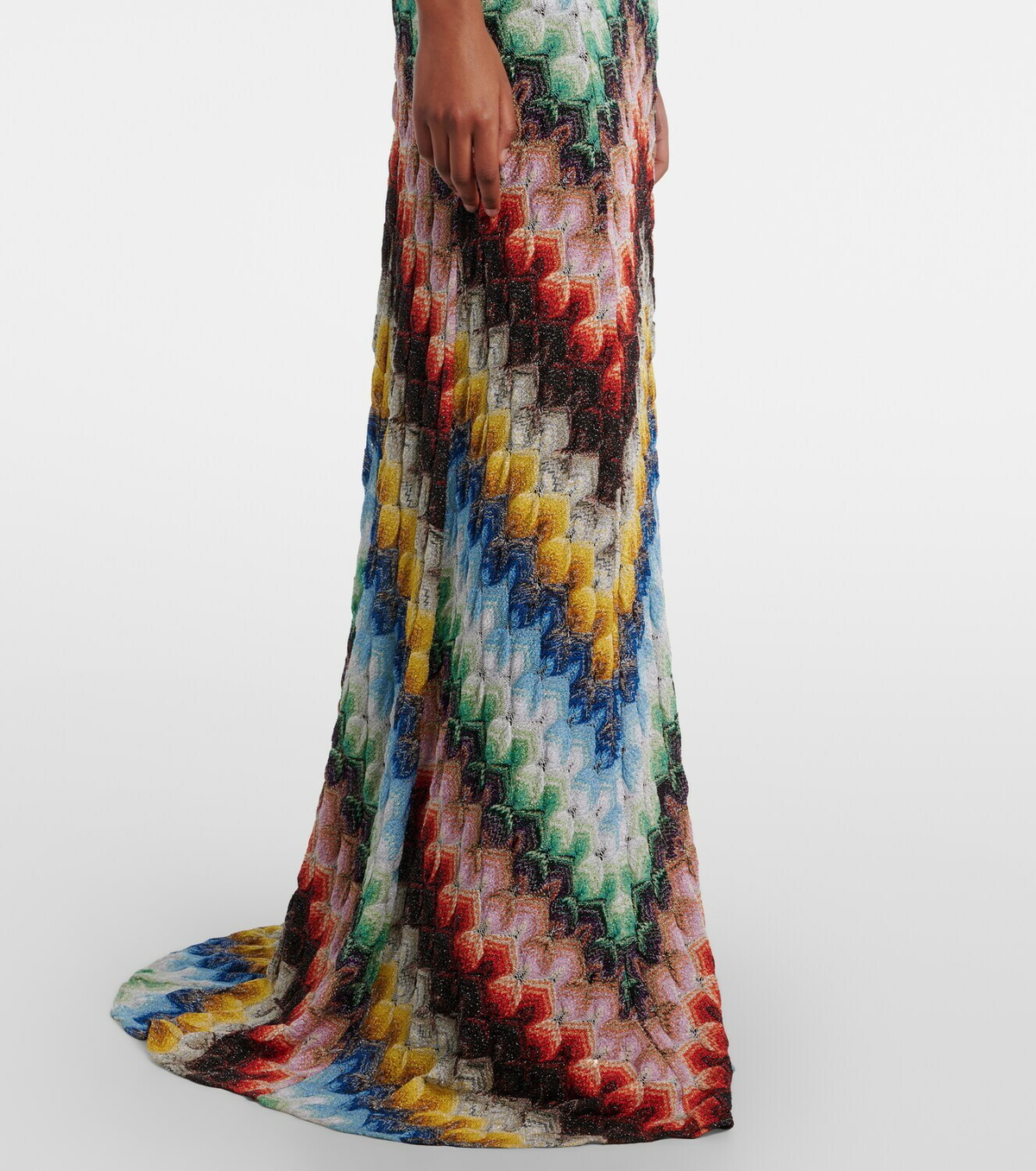 Missoni Open-back lamé maxi dress
