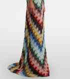 Missoni Open-back lamé maxi dress