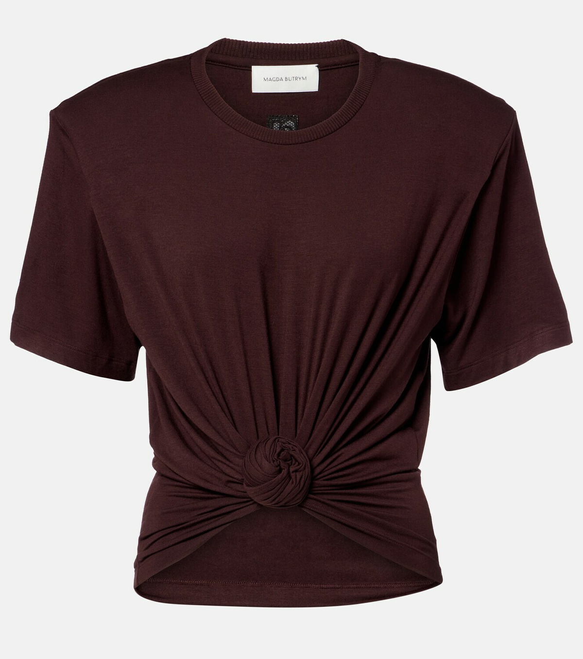 Magda Butrym Floral-appliqué jersey T-shirt
