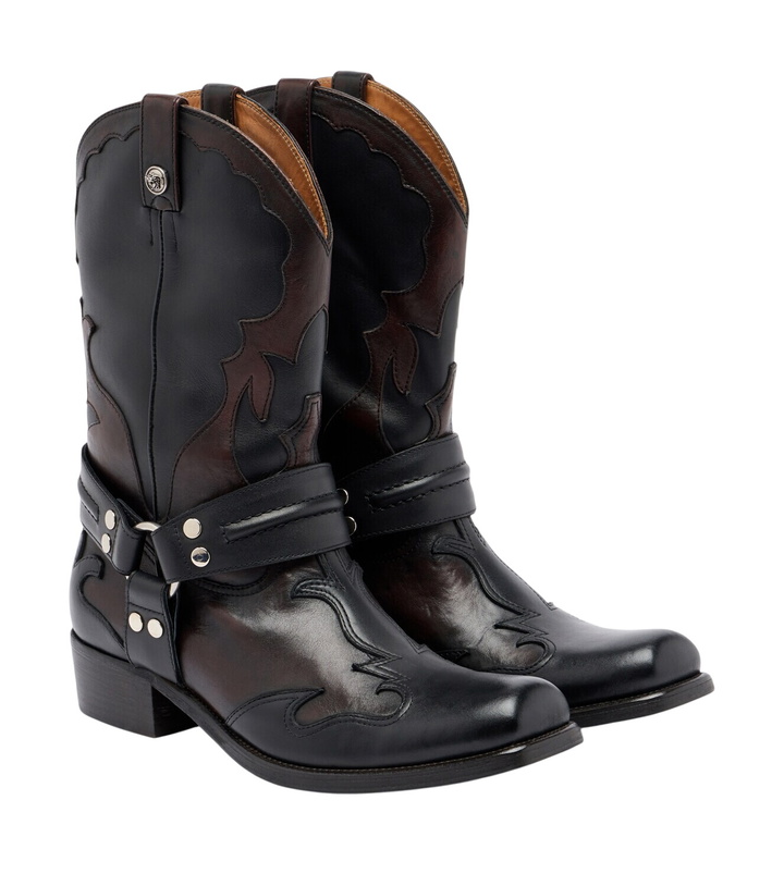 Photo: Versace Sylvester leather cowboy boots
