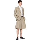 Maison Margiela Beige Linen Cloth Shorts