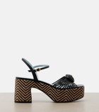 Valentino Garavani Cœur Royal leather platform sandals