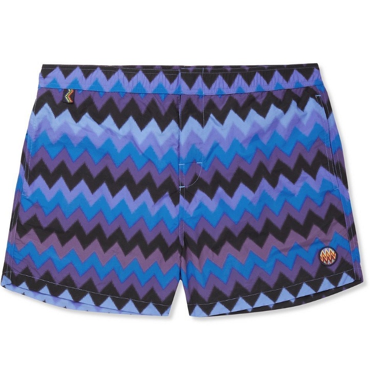 Photo: Missoni - Mid-Length Printed Swim Shorts - Men - Blue