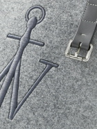 JW Anderson - Logo-Embroidered Leather-Trimmed Felt Tote Bag