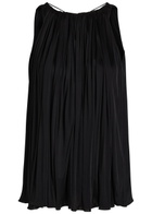 Loewe Halter Ruched Satin top Black