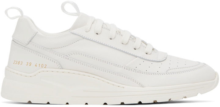 Photo: Common Projects White Track 90 Sneakers