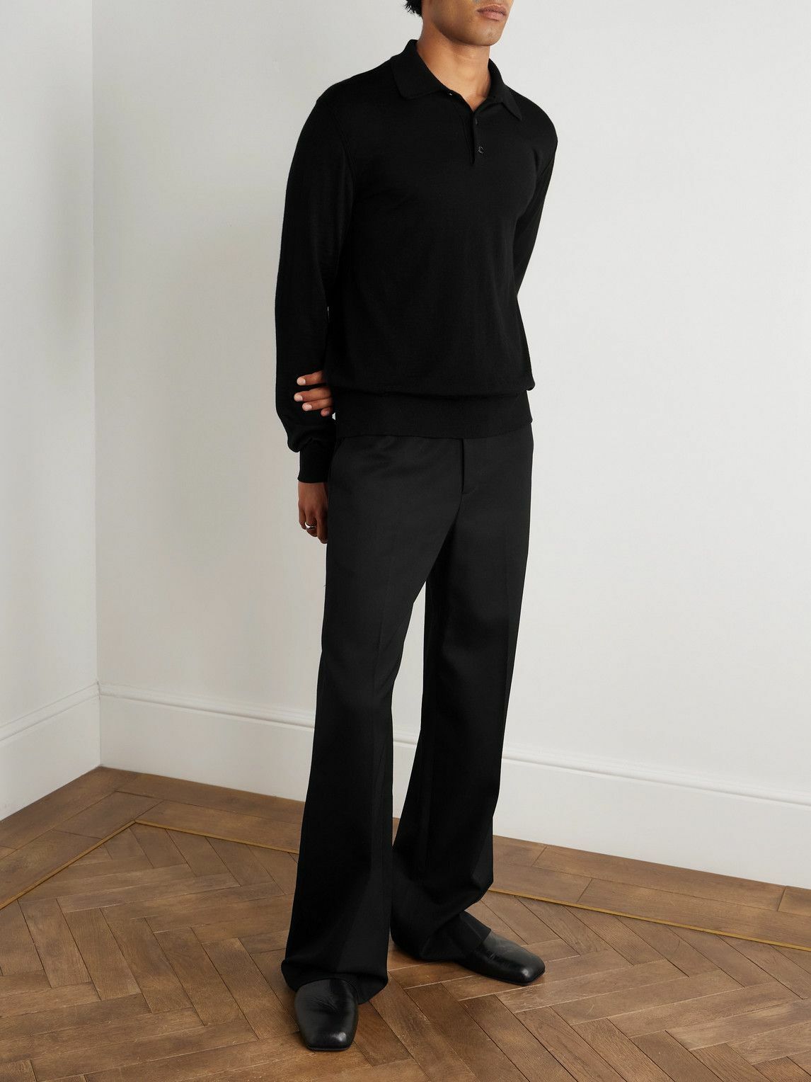 Dolce&Gabbana - Cashmere Polo Shirt - Black