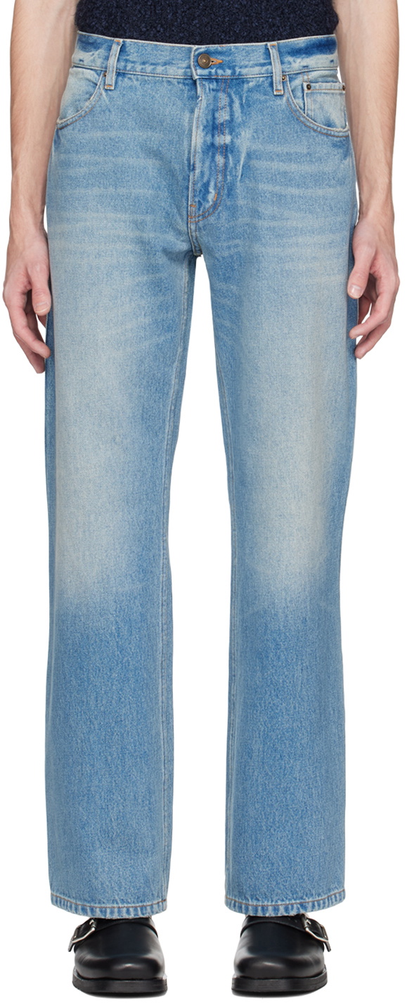 GAUCHERE Blue Stone Washed Jeans