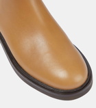 Tory Burch Embossed leather Chelsea boots
