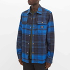 Dickies Men's Nimmons Check Shirt in Dark Navy