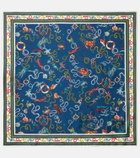 Alémais Printed silk twill scarf