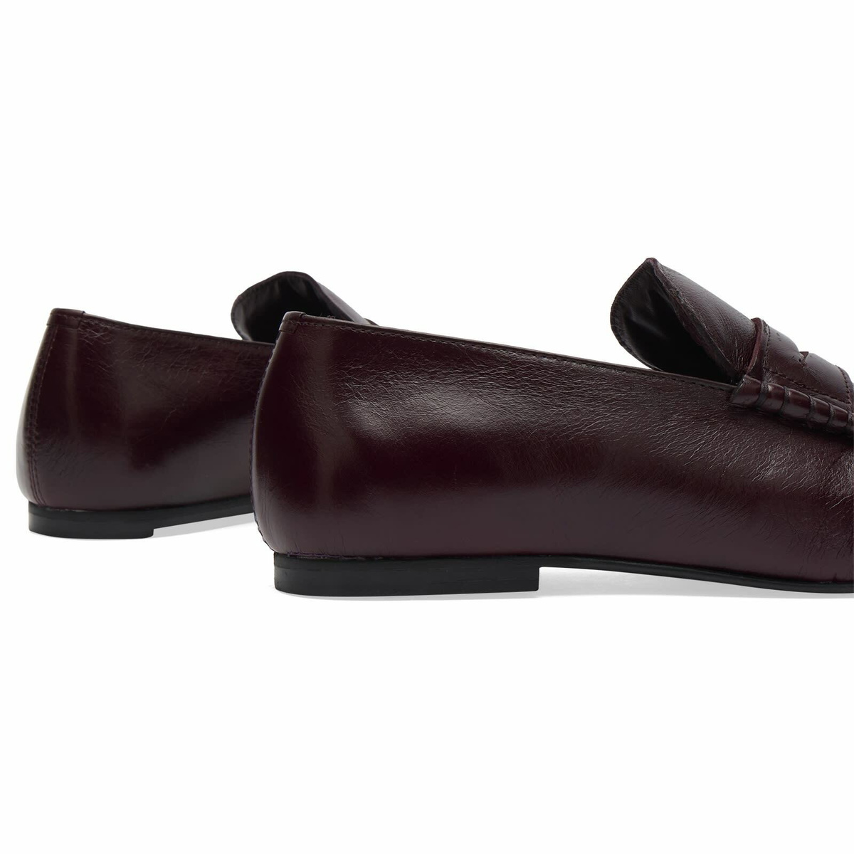 ALOHAS Women's Aven Rift Leather Loafers in Rift Burgundy