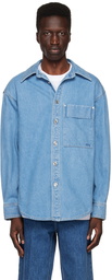 Wooyoungmi Blue Printed Denim Shirt