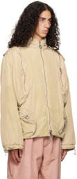 Charlie Constantinou Beige Multi Pocket Padded Jacket