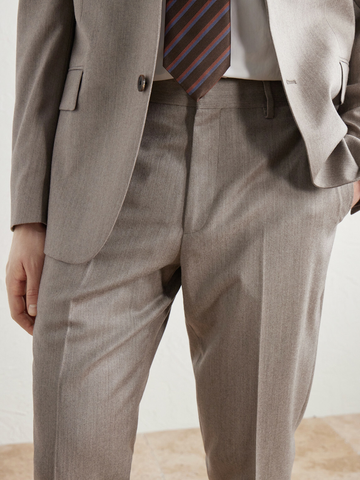 Paul Smith - Brierly Straight-Leg Wool and Cashmere-Blend Trousers - Neutrals