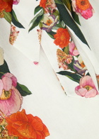 Borgo DE Nor Bianca Floral-printed Linen-blend Midi Dress Multicoloured