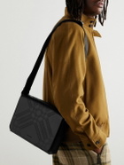 Burberry - Embossed Leather Messenger Bag