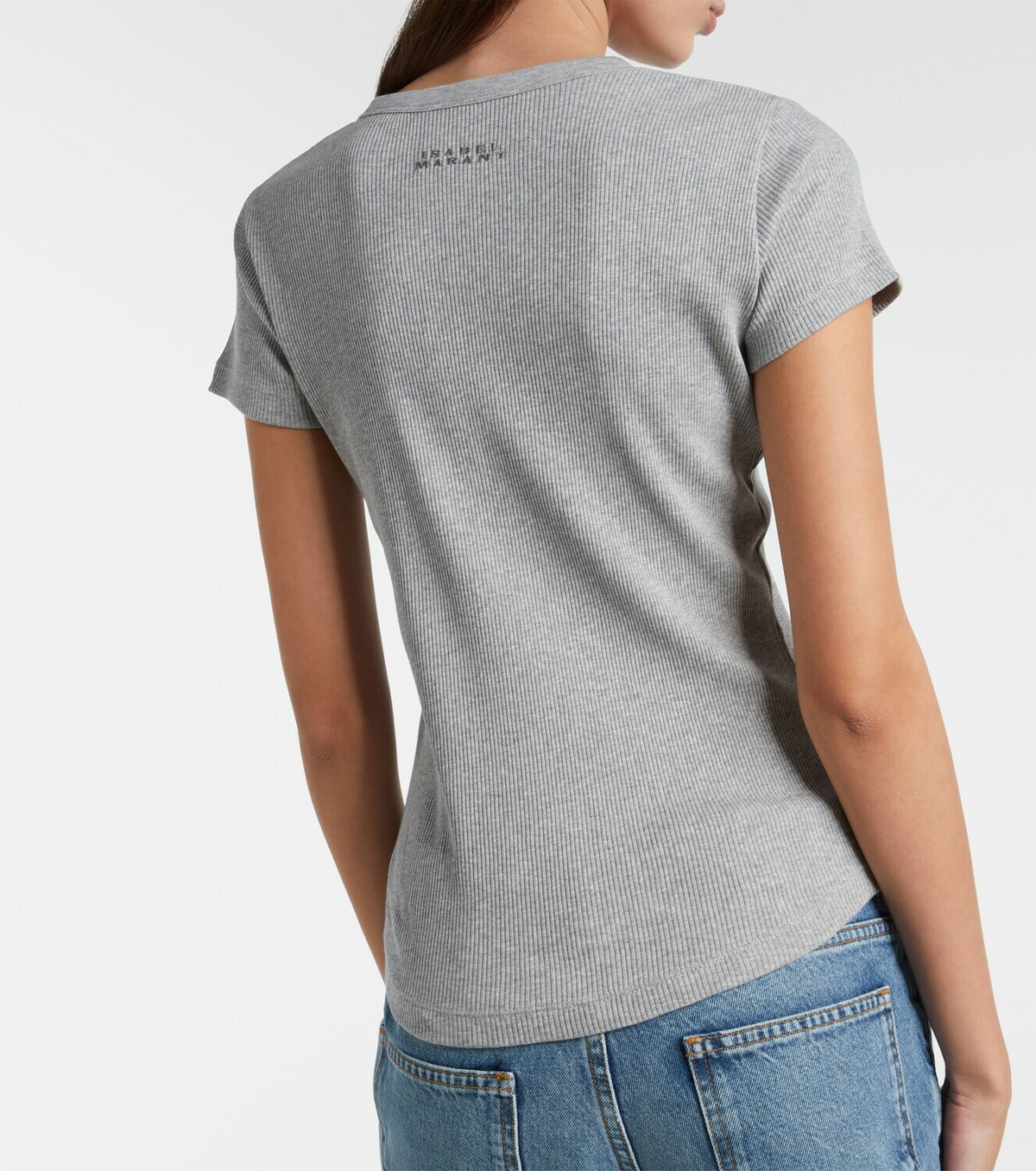 Isabel Marant Taomi ribbed-knit cotton jersey T-shirt