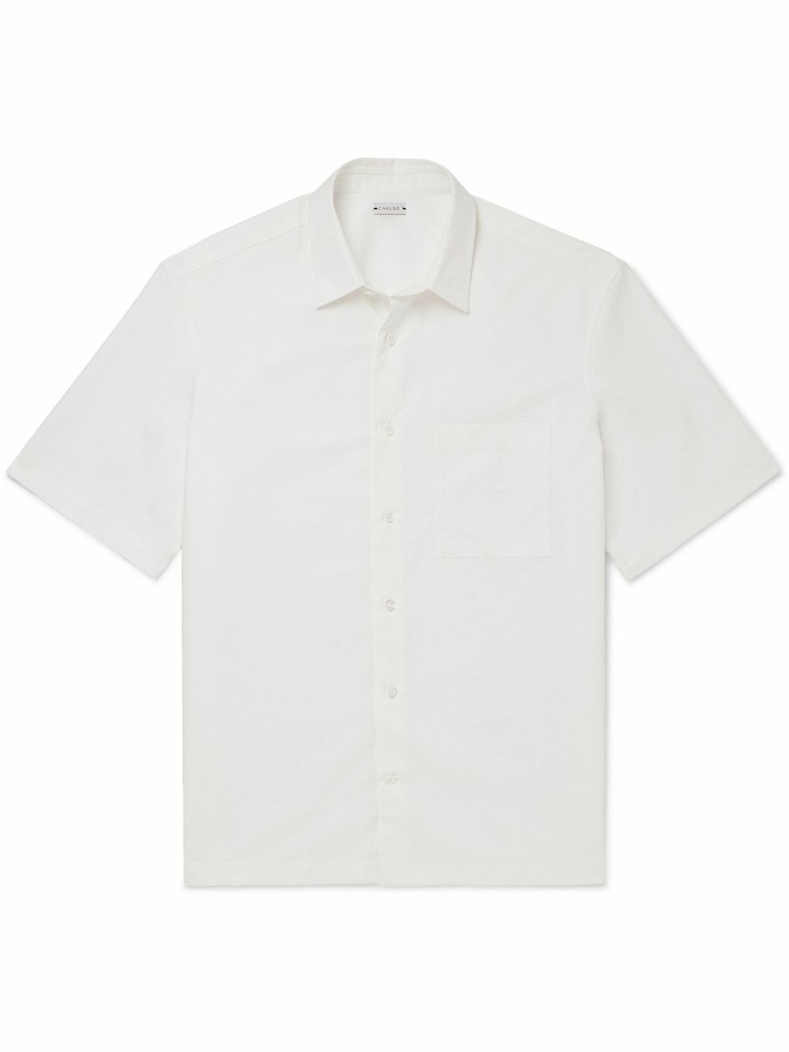 Photo: Caruso - Cotton-Gabardine Shirt - White