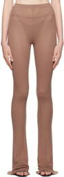 Nensi Dojaka Tan Calvin Klein Edition Sheer Knit Lounge Pants