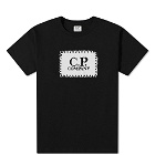C.P. Company Undersixteen Men's Block Logo Tee in Black