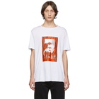 Neil Barrett White and Red Chaotic Subway Loose T-Shirt