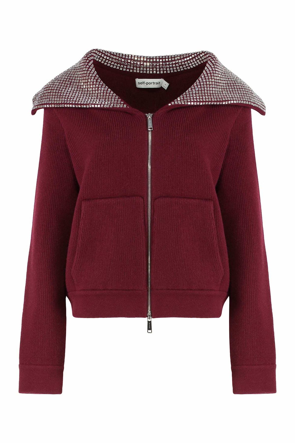 【関税込み】SELF PORTRAIT Jackets self-portrait Zipper Knit Jacket Self-Portrait