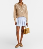 Varley Calva open-knit cotton half-zip sweater