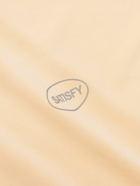Satisfy - Logo-Print Recycled AuraLite™ Jersey T-Shirt - Yellow