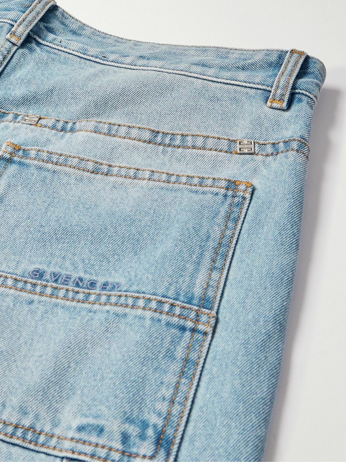 Givenchy - Wide-Leg Carpenter Denim Shorts - Blue Givenchy
