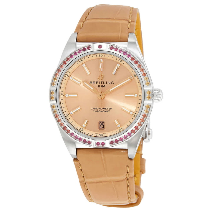 Photo: Breitling Chronomat Automatic Diamond Crystal Ladies Watch a10380611a1p1