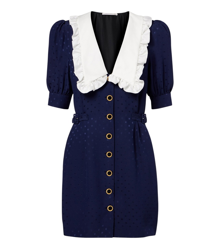 Photo: Alessandra Rich Belted silk jacquard midi dress