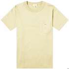 Armor-Lux Men's 79151 Logo Pocket T-Shirt in Pale Olive