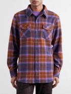 God's True Cashmere - Tartan Cashmere-Flannel Shirt - Purple