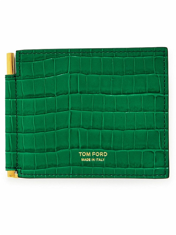 Photo: TOM FORD - Croc-Effect Leather Cardholder and Money Clip