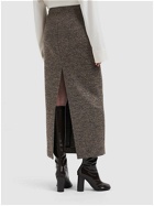 BOTTEGA VENETA Wool Twill Long Skirt