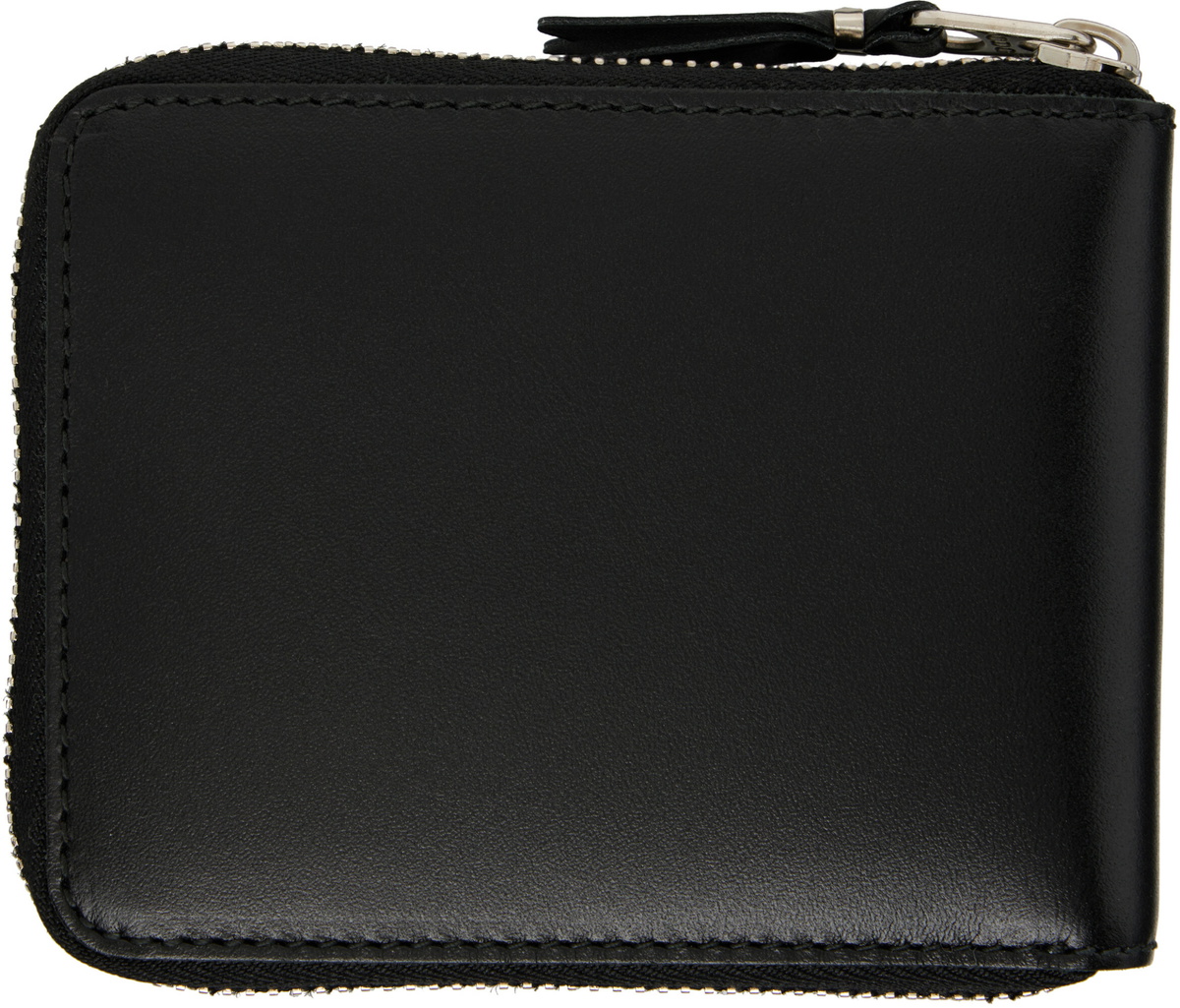 COMME des GARÇONS WALLETS Black Silver Eyelet Wallet