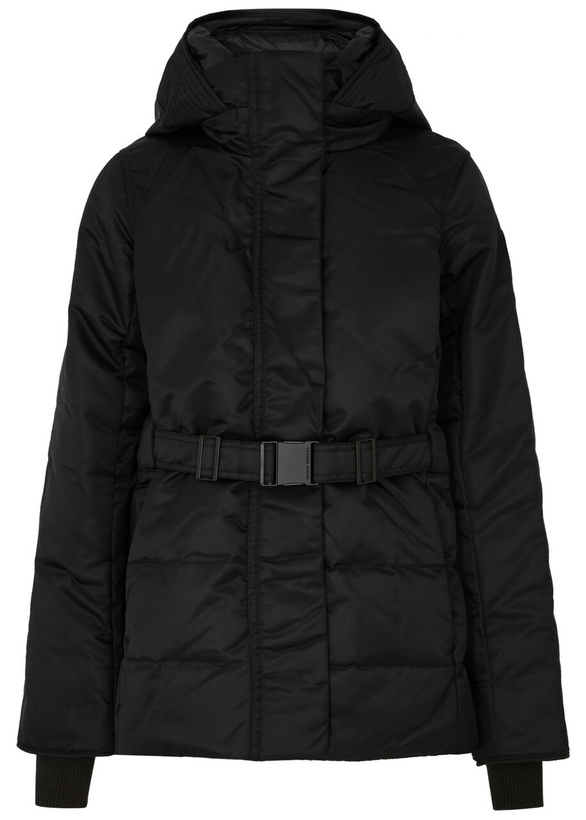 Photo: Canada Goose McKenna Belted Performance Satin Jacket Black