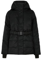 Canada Goose McKenna Belted Performance Satin Jacket Black